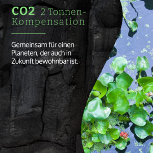 2 Tonnen  CO2-Kompensation